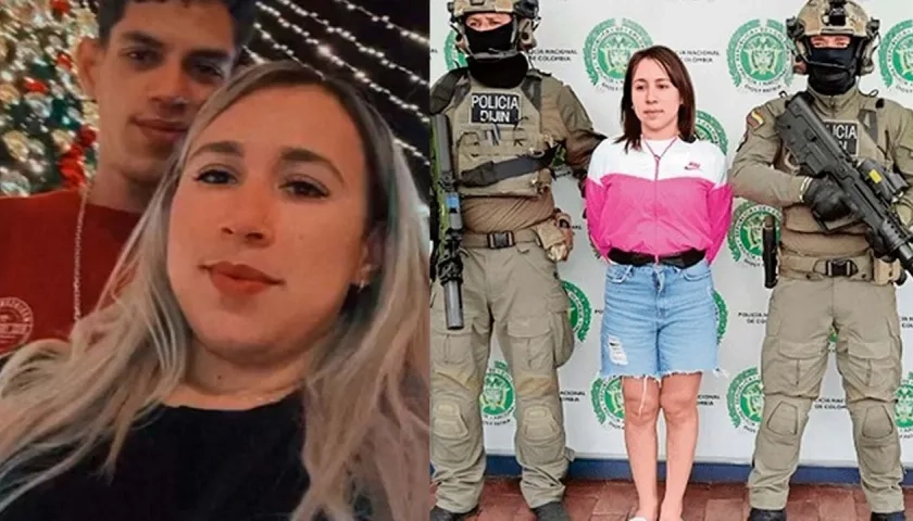 Wanda del Carmen Bermudez era pareja de 'Maldito Cris', dado de baja en Perú. En la otra imagen, su captura