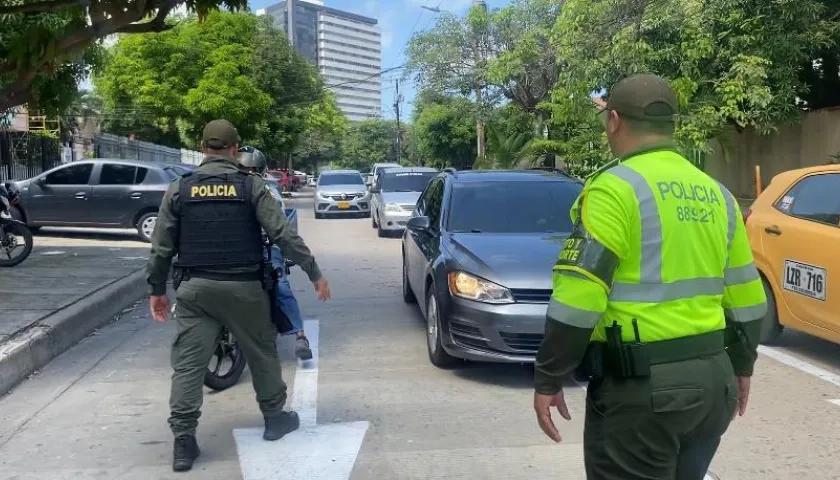 Operativos de control de la Policía Metropolitana de Barranquilla