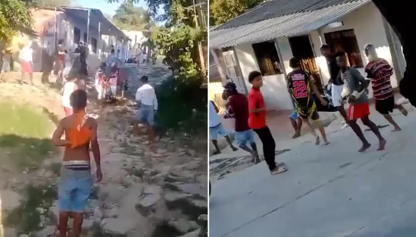 Enfrentamiento entre pandillas en el barrio Nueva Colombia.