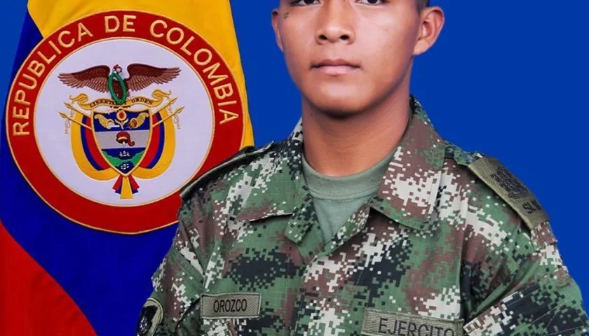 El soldado Alexander Orozco.