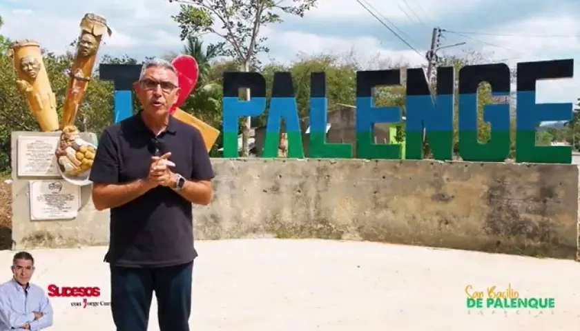 Jorge Cura dirige y presenta el programa Sucesos. Esta vez, desde San Basilio de Palenque