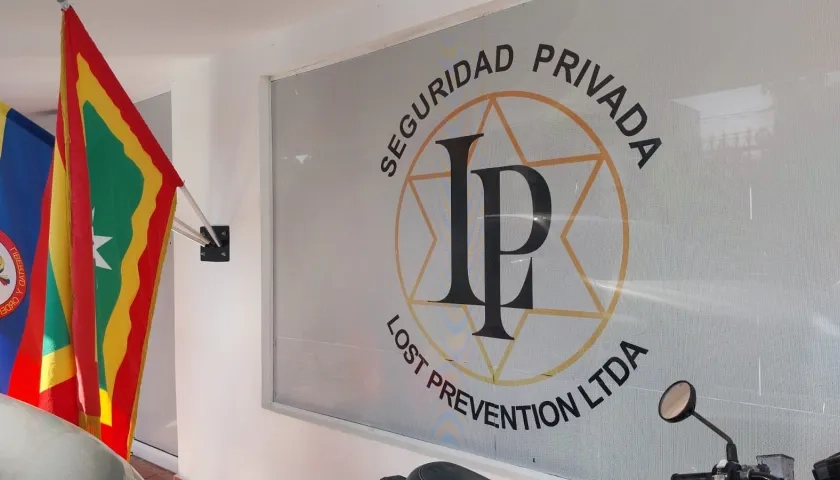 Logo de la empresa de seguridad. 