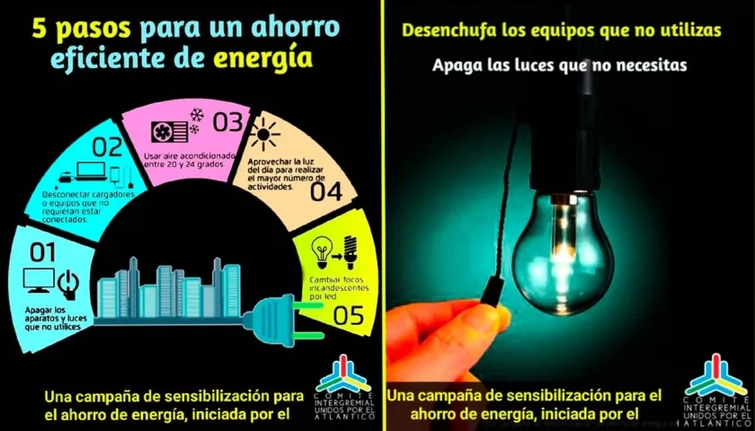 Campaña de ahorro de energía en Barranquilla