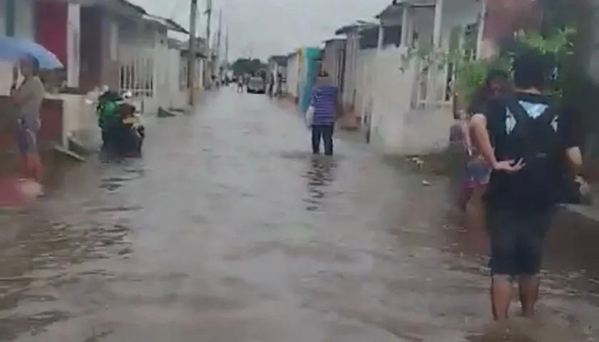 Inundación barrio Eduardo Santos.