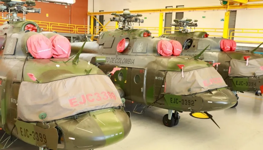 Los MI-17 están en Base Aérea de Tolemaida.