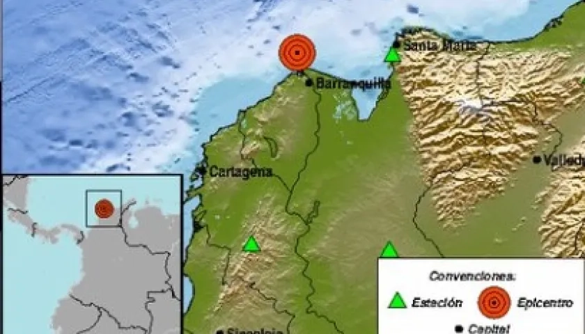 El reporte del Servicio Geológico Colombiano