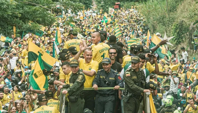 Atlético Bucaramanga llegando a la capital nortesantandereana