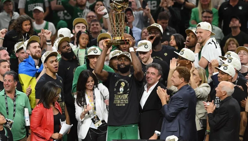 La celebración de los Celtics.