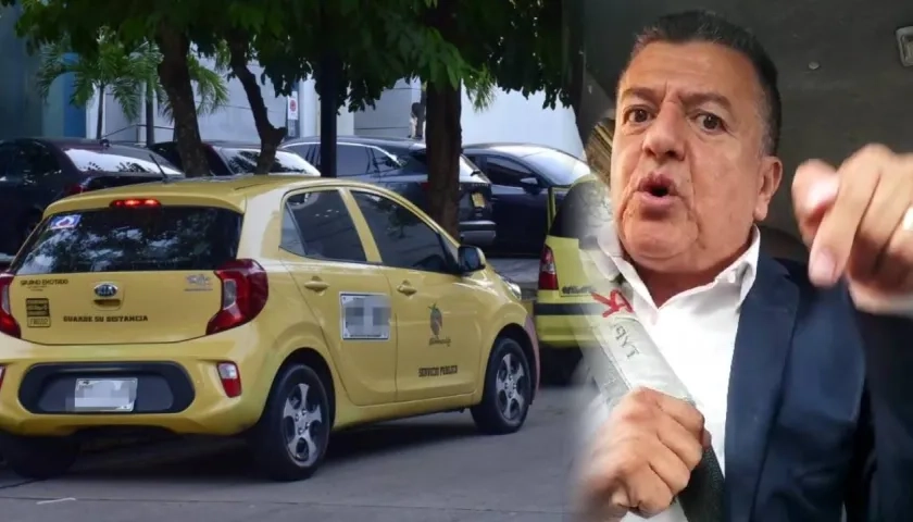 Hugo Ospina, líder nacional de taxis.