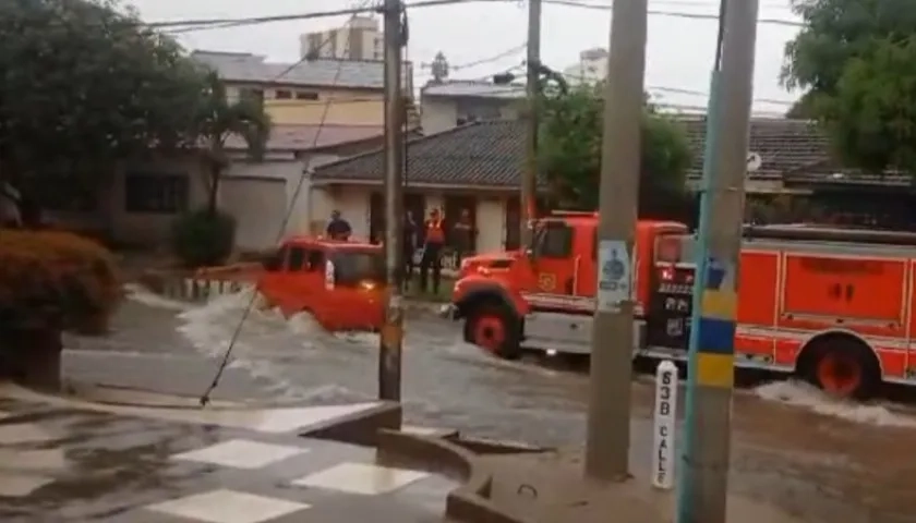 Arroyo en el barrio Recreo de Barranquilla.