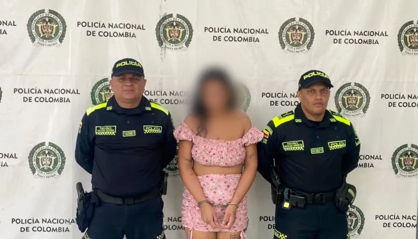 Fue detenida en vía pública del barrio Conidec.