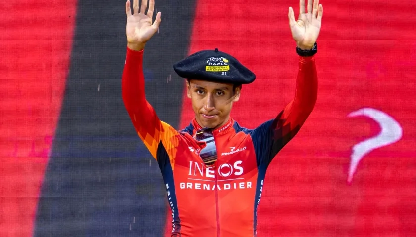 Egan Bernal, ciclista colombiano del Ineos. 