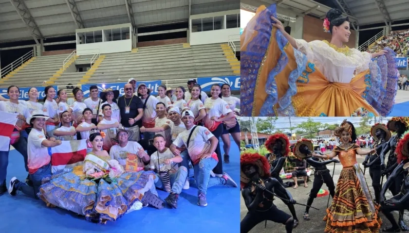 Integrantes de la agrupación en el Festival Nacional de San Pedro, en Espinal (Tolima). 