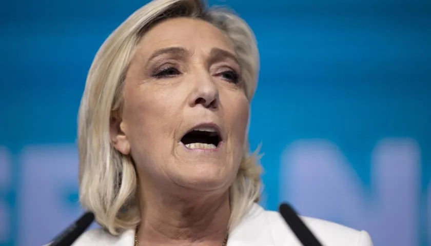 La líder de la extrema derecha francesa, Marine Le Pen.