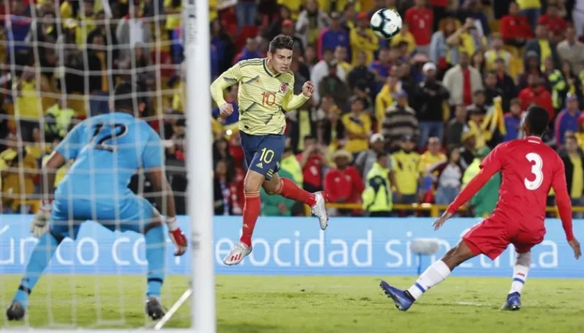 James en el duelo ante Panamá en 2019.