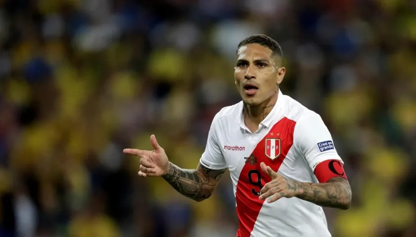 Paolo Guerrero, atacante de la selección peruana.