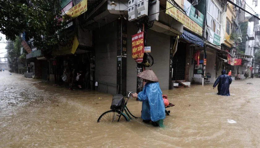 Inundaciones en las calles.