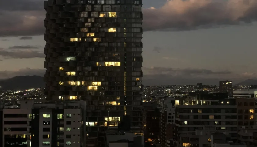 Atardecer en Quito, capital de Ecuador.