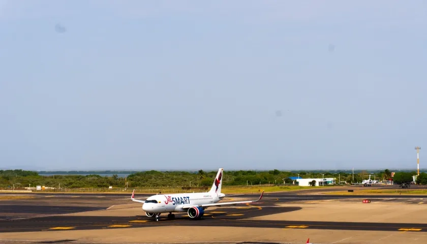 Pista del aeropuerto de Cartagena.