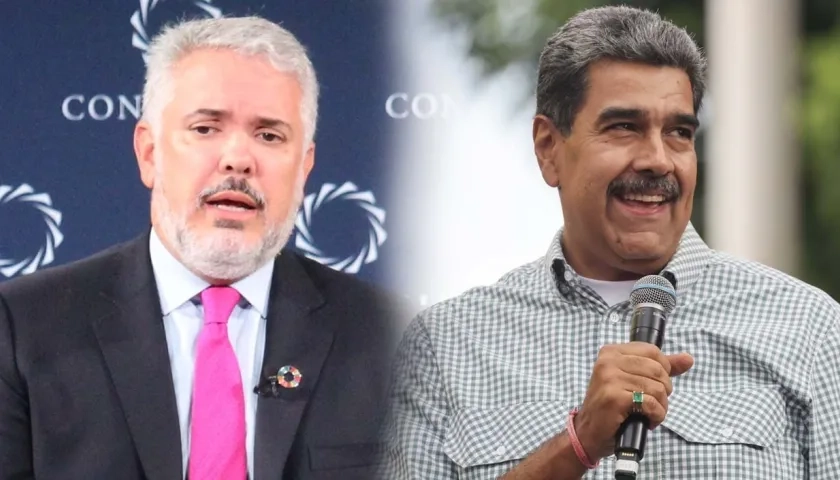 Iván Duque y Nicolás Maduro.