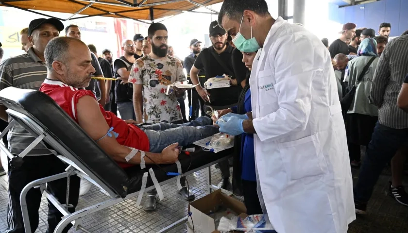 Los hospitales en Líbano están colapsados. 