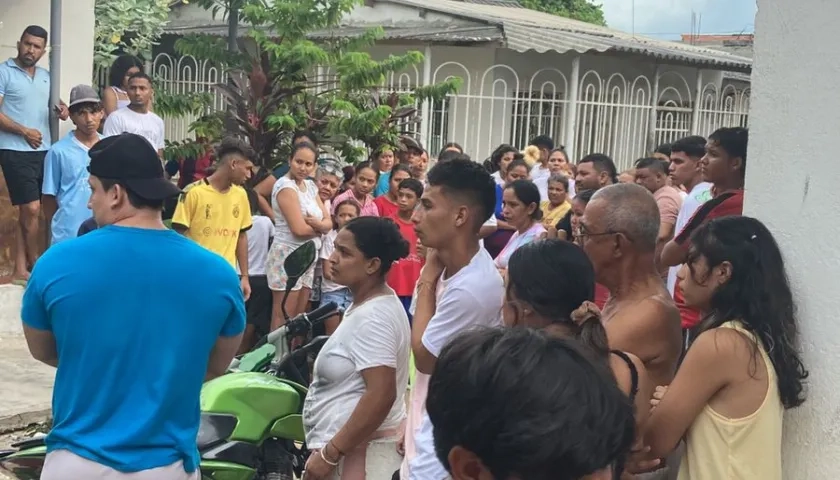 Lugar donde ocurrió el crimen en el barrio Villa Adela. 