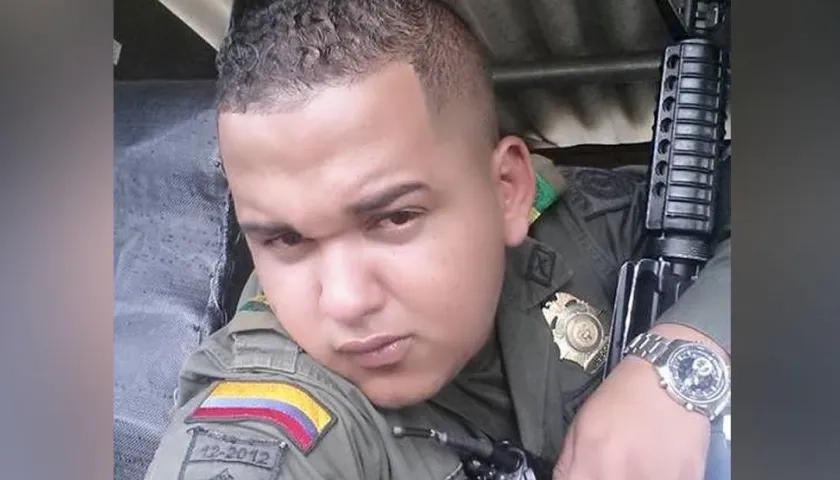 Patrullero de la Policía Jaider Gregorio Amador Quessep. 