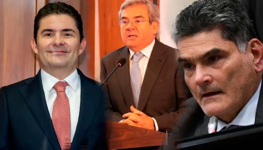 Aspirantes a Procurador,  Luis Felipe Henao, Germán Varón Cotrino y Gregorio Eljach. 