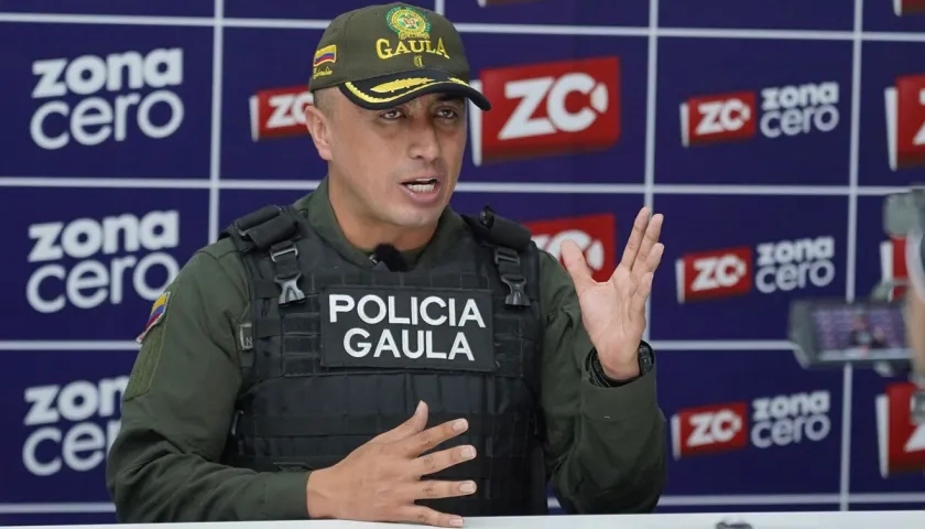 Mayor Nelson Ramírez Manríque, Comandante del Gaula Atlántico.