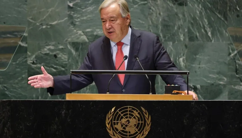 Secretario general de la ONU, António Guterres.