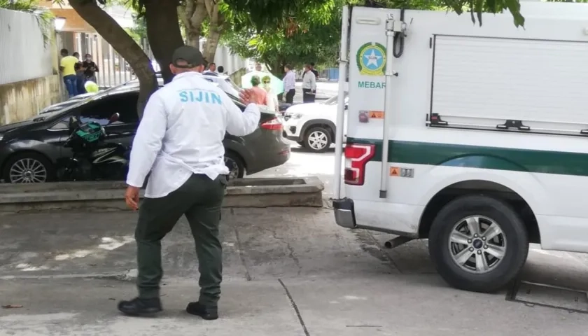 La Sijin de la Policía se encargó de la inspección del cuerpo. 