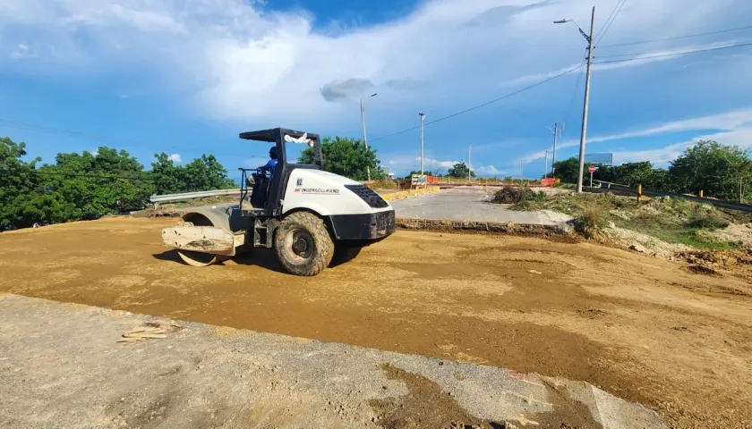 Los trabajos en el puente.