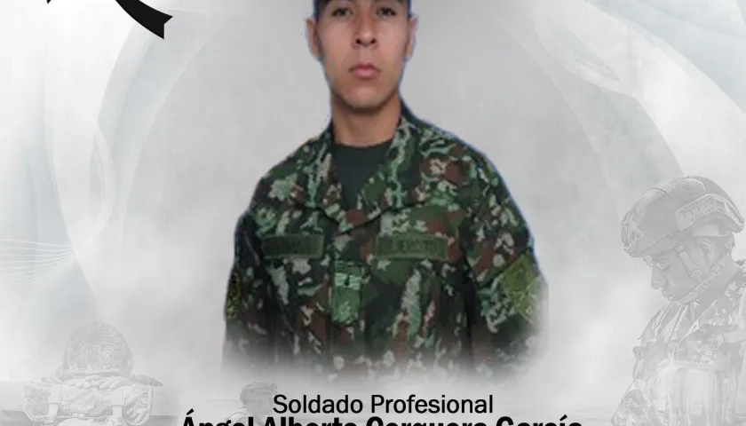 El soldado profesional Ángel Alberto Cerquera García.