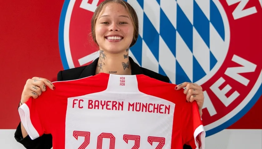 Ana María Guzmán, jugadora del Bayern Múnich.