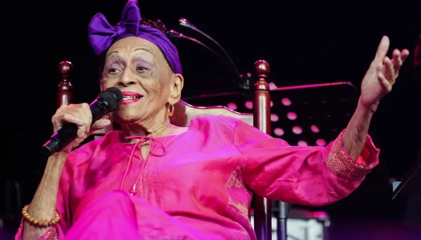 Omara Portuondo durante su actuación en el Festival Cruilla, de Barcelona.