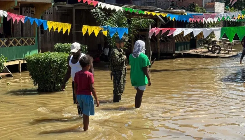 Inundaciones en Alto Baudó, Chocó.