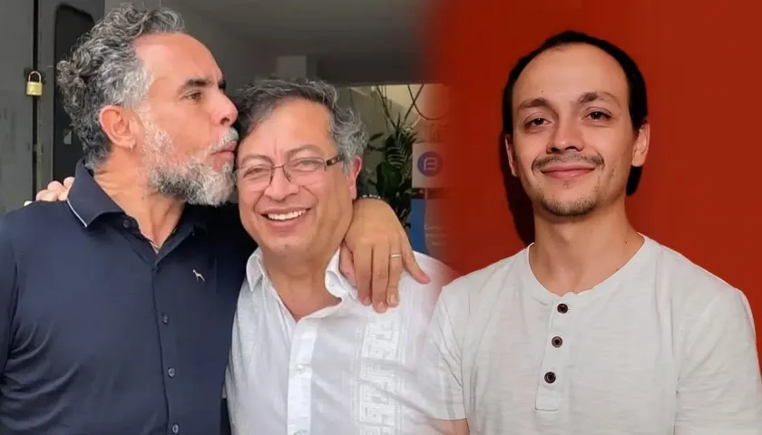 Armando Benedetti, Gustavo Petro y Andrés Petro.