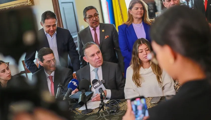 Efraín Cepeda, presidente del Congreso, durante las declaraciones sobre valorización.