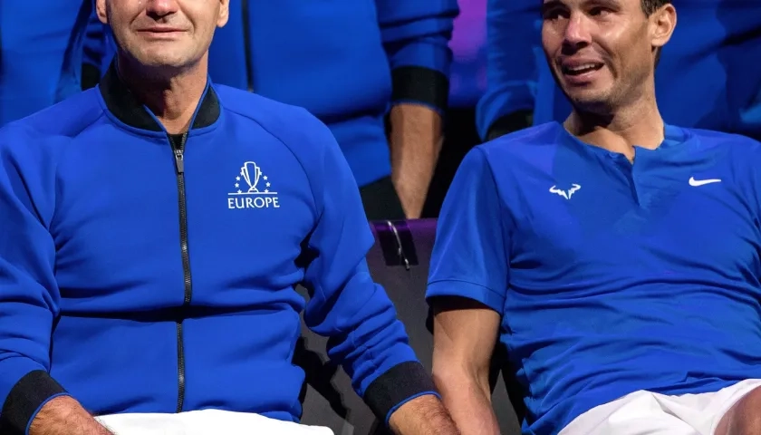 Roger Federer y Rafael Nadal.