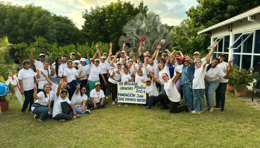 Personal de la Fundación Juan José Payares Bustos en la Brigada Médica.