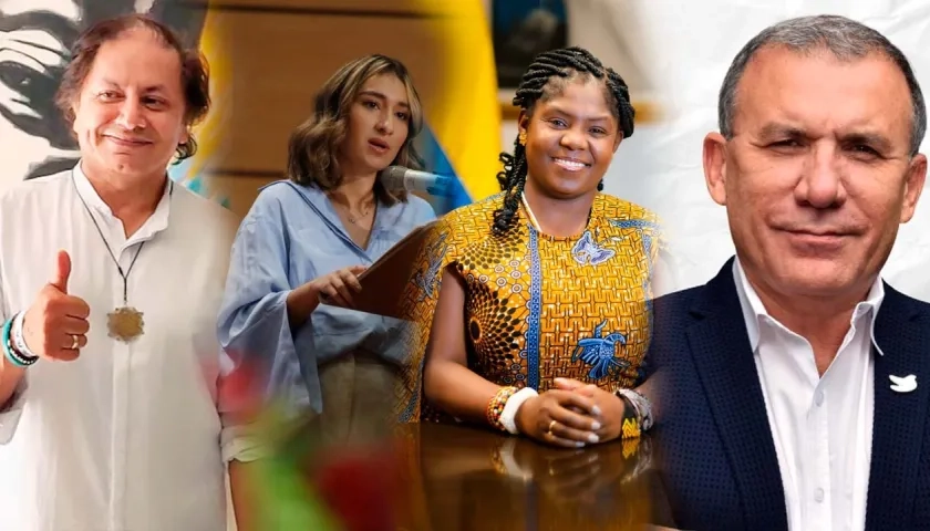 Juan Fernando Petro, Laura Sarabia, Francia Márquez y Roy Barreras.