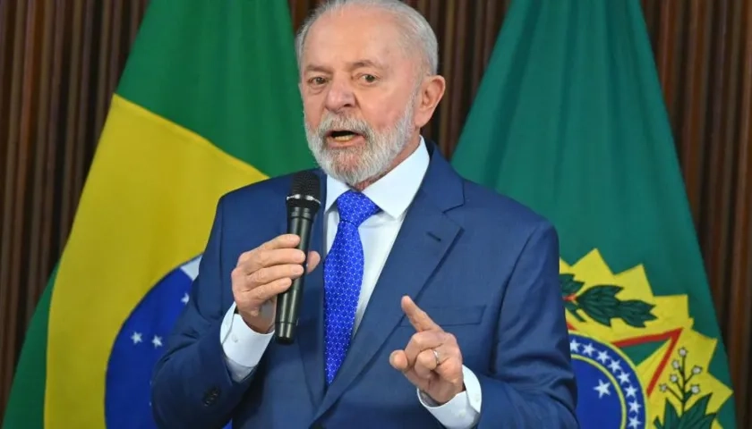 Luiz Inácio Lula da Silva, presidente de Brasil. 