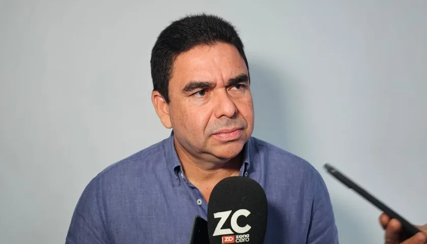 El director de Sacyr, a cargo del megaproyecto del Canal del Dique, Carlos Rosado.