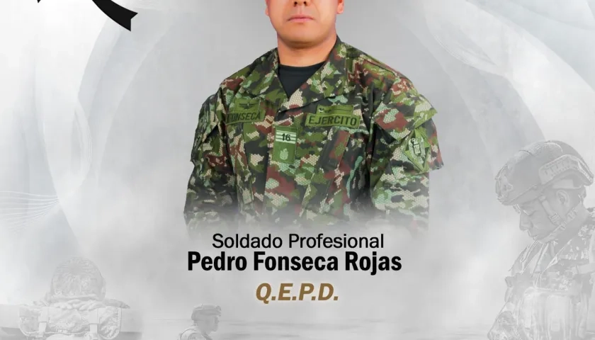 Soldado Pedro Fonseca Rojas.