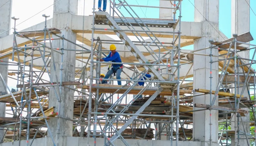 Avance de las obras en el acueducto rural de Sabanalarga.