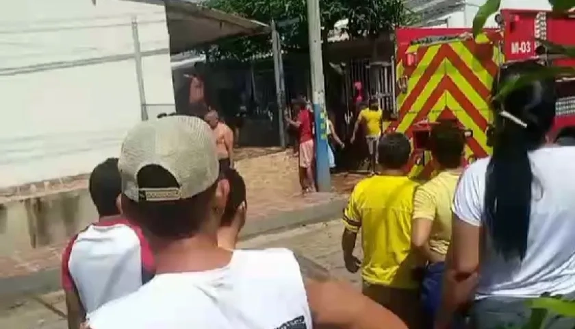 Incendio en una vivienda. 