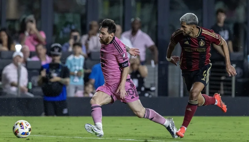 Lionel Messi durante el partido contra el Atlanta United.