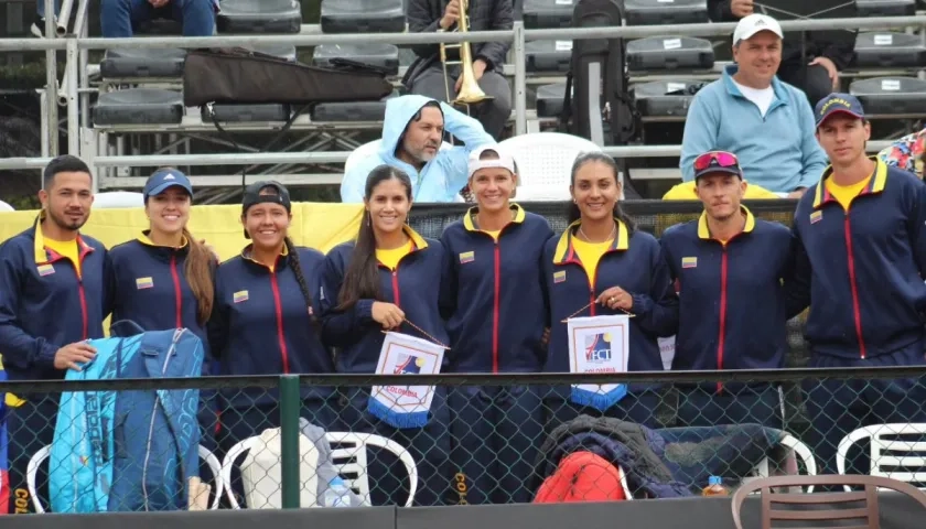 Equipo colombiano que disputó la serie de la Copa Billie Jean King contra Francia. 