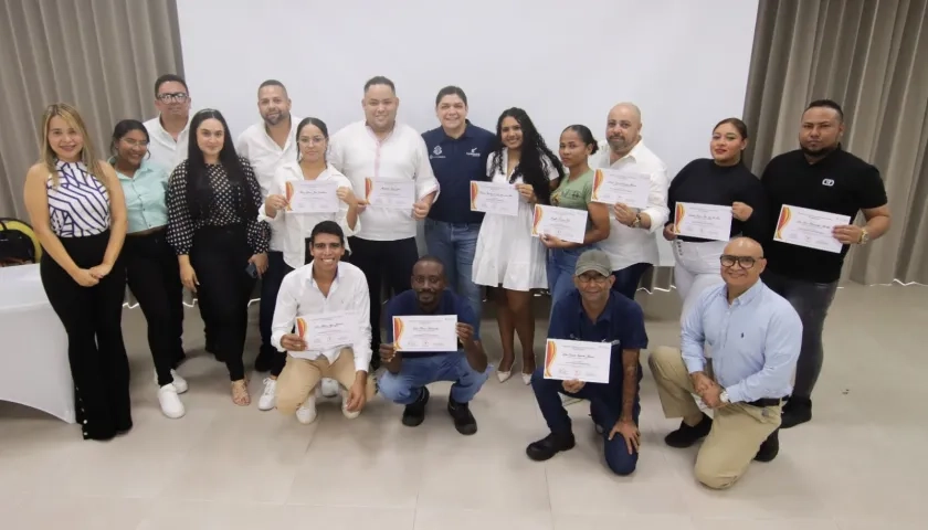 Brigadistas de Transmetro capacitados en primeros auxilios. 