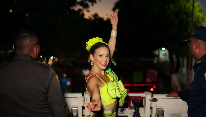 La reina del Carnaval de Barranquilla 2025, Tatiana Angulo Fernández de Castro. 